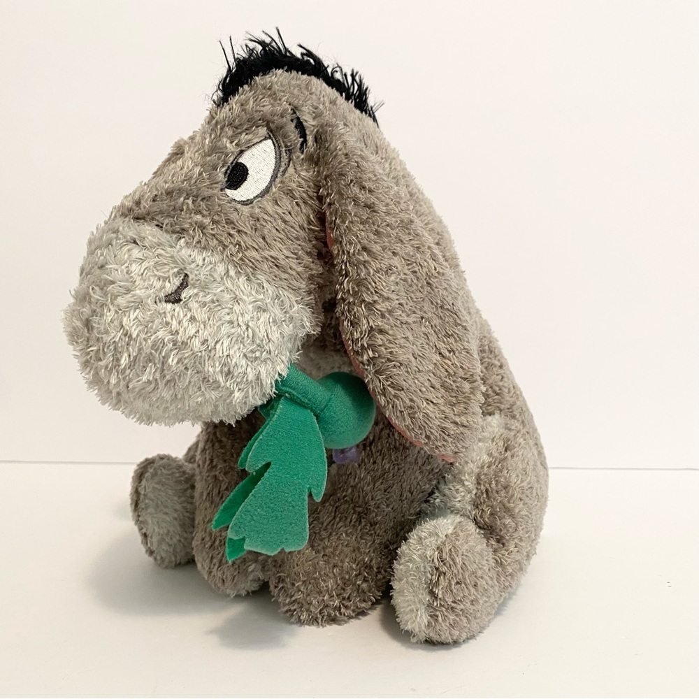 Disney Winnie the Pooh and the Honey Tree 55 Years Eeyore Plush Thistle Flower